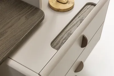 Produktbild von Beige Moderner Schminktisch Hochwertig Designer Frisiertisch Mit Schubladen