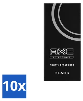Immagine prodotto di 10 flaconi di dopobarba Axe Black, 100 ml ciascuno - Confezione  - 10 pezzi