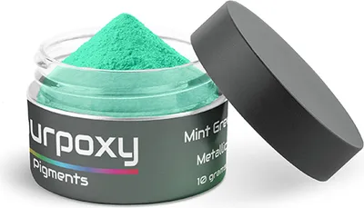 Productafbeelding van PourPoxy Mintgroen Metallic Epoxykleurpigment 10 GRAM | Epoxykleurstof | Pigmentpoeder | Pigmentpoeder | Epoxykleurstof | Pigmentpoeder