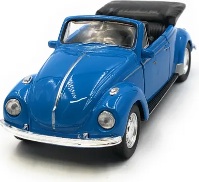 Produktbild von Onwomania Modellauto VW Käfer Beetle CabrioBlau Auto Mst. 1:34-39