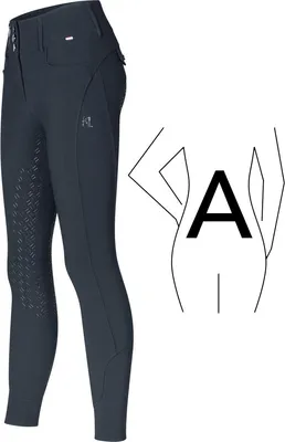 Produktbild von Kingsland KLKimi Mid Waist Vollgrip A-Shape Reithose Damen