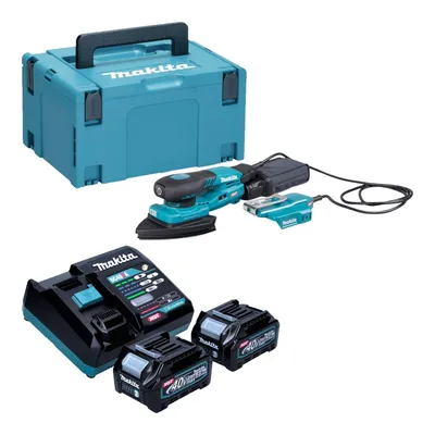 Produktbild von Makita BO 006 CGD201 Akku Deltaschleifer 40 V max. 100 x 150 mm 3,0 mm Hub Brushless + 2x Akku 2,5 Ah + Ladegerät + Makpac