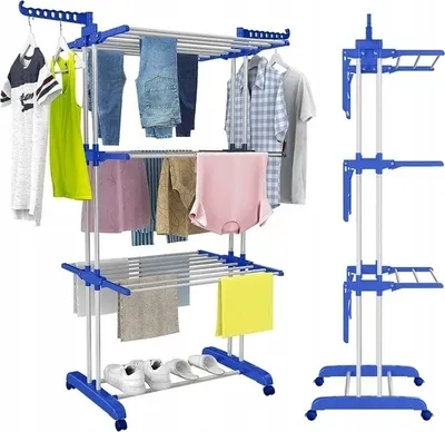 Obrázok produktu pre Xxl skladací stojan na bielizeň
