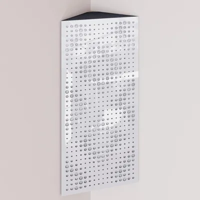 Immagine prodotto di Confezione da 2 – Trappola acustica angolare stretta per bassi con rivestimento in velluto | 50x23x10 cm | Riflessione - Isolamento acustico | [REBAT - Plastica bianca | Bianco]