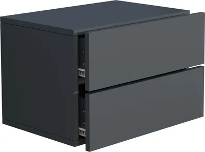 Immagine prodotto di Mobile notturno | Cassetto da parete | Pannello da parete | Comodino | Dimensioni ca. H. 30 x W. 45 x D. 32 cm - Usal L 45 cm
