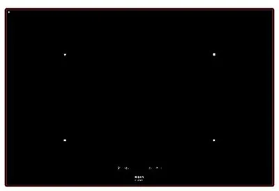 Immagine prodotto di Piano cottura a induzione da 80 cm con 4 fuochi, 7400 w, nero Novy 1754