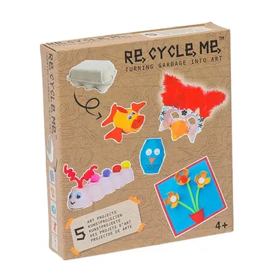 Produktbild von Re-Cycle-Me Basteln mit Eierboxen für Mädchen - Bastelset Re-Cycle-Me