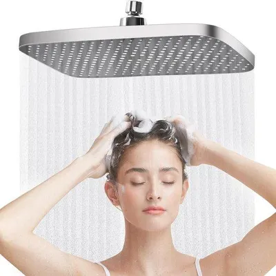 Produktbild von Famanu Regenduschekopf 14 Zoll mit 360° Drehfunktion - Edelstahl
