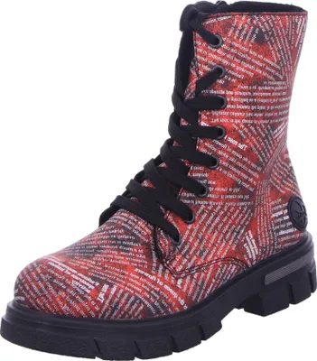 Produktbild von Rieker Damen Stiefeletten Schnürsenkel Kurzstiefel Z9120, Größe:37 EU, Farbe:Rot
