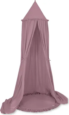 Image de Tapis de jeu et baldaquin suspendu My Sweet Baby rose 100% coton Oeko-Tex