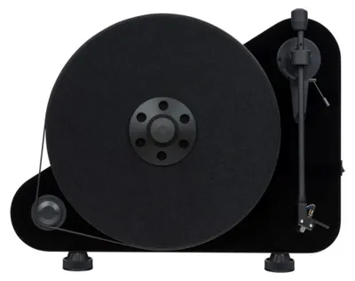 Zdjęcie produktu dla Pro-Ject VT-E BT R, Gramofon z napędem pasowym, Automatyczny, Czarny, Aluminium, Stal nierdzewna, Silikon, MDF