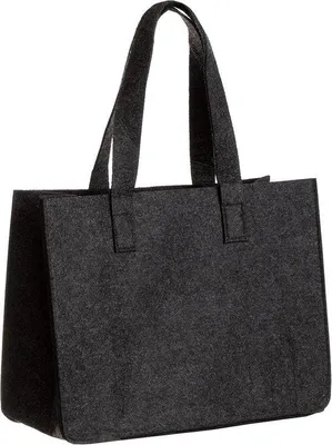 Produktbild von Famanu Einkaufstasche Robuste Filztasche mit Handgriff - Dunkelgrau