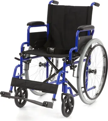 Produktbild von Romed Manueller Rollstuhl "Dynamic" Sitzbreite 46 cm faltbar (blau)