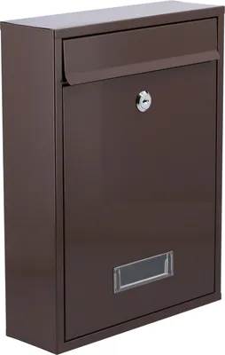 Produktbild von Briefkasten 360x260x80mm braun