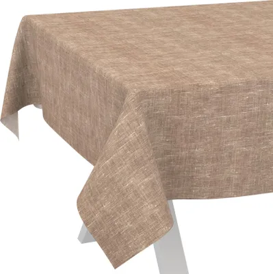 Produktbild von Tischdecke Melliert Hellbraun 160x140cm Schnittkante