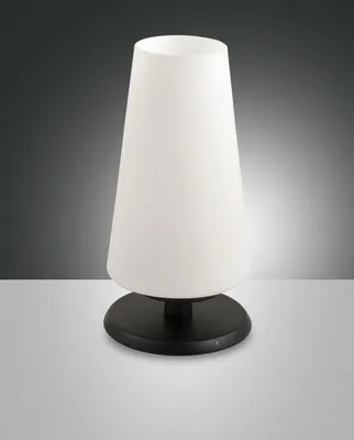 Produktbild von Fabas Luce Tischleuchte Milady G9 Ø110mm Warmweiß Schwarz dimmbar