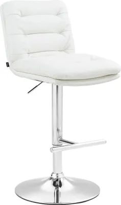 Produktbild von Barhocker Damar Kunstleder chrom - creme