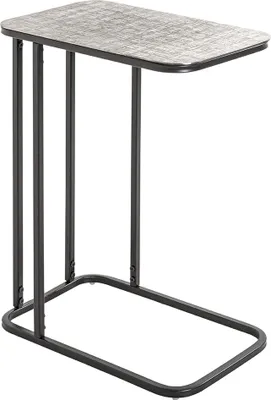 Produktbild von Beistelltisch >54503< in schwarz, silber, Metall - 46x62x29cm (BxHxT)