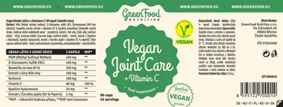Produktbild von GreenFood Nutrition Vegane Gelenkpflege Vitamin C 90 kapslí