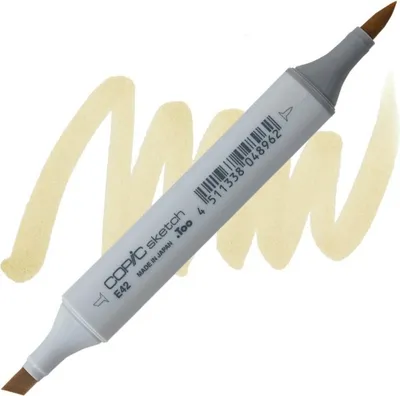 Obrázek produktu pro Lihová fixa COPIC Sketch oboustranná Brush & Chisel, E42 Sand white