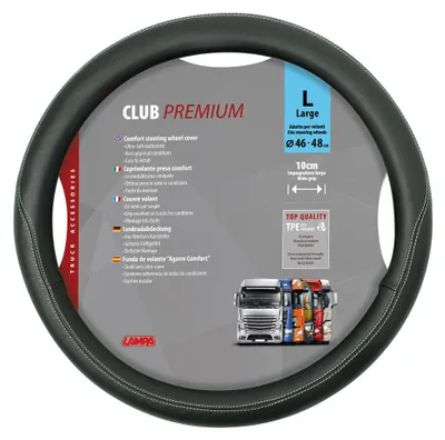 Produktbild von Lenkradbezug Lampa Club, aus Skeentex - L - Ø 46/48 cm - Schwarz