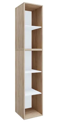 Immagine prodotto di Scaffale in legno in piedi | File cabinet salvaspazio | Dimensioni ca. H. 184 x W. 35 x D. 37 cm | Scaffale elegante | Scaffale da ufficio – Lona I 5f