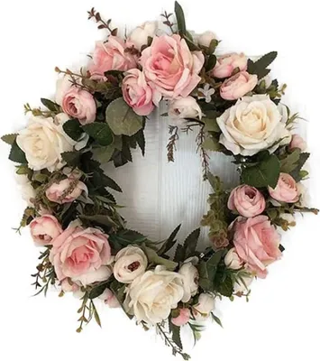 Produktbild von Künstliche Pfingstrosengirlande, künstlicher Seidenblumenkranz – Dekoration für Zuhause, Partys und Hochzeiten