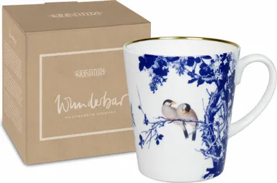 Immagine prodotto di Könitz Becher Blue Birds, in Geschenkbox, Bone China, Blau, 600 ml, 11 5 255 2928