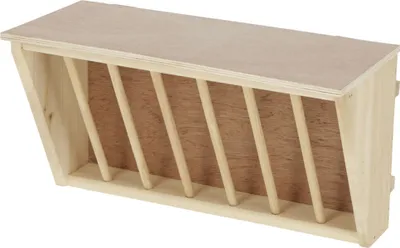 Produktbild von Kerbl Pet Heuraufe, 37x17x20 cm, für Kleintiere, naturbelassen