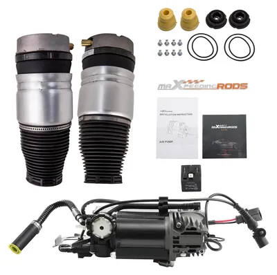 Produktbild von 2x Luftfederung Vorne mit Kompressor for VW Touareg 7L Porsche Cayenne 955