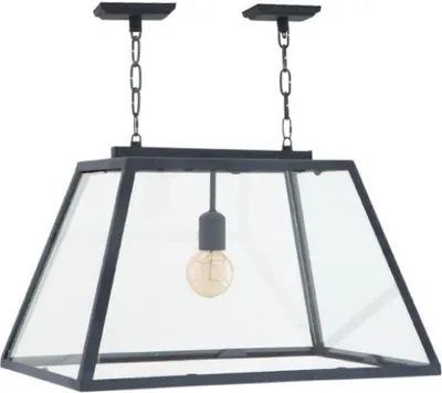 Produktbild von Casa Padrino Luxus Leuchte - Luxus Hängeleuchte Zink 60 x 42 x H 36 cm