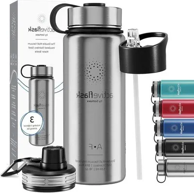 Produktbild von Isolierflasche 1L 500ml Edelstahl Vakuum BPA-frei Sport Fitness