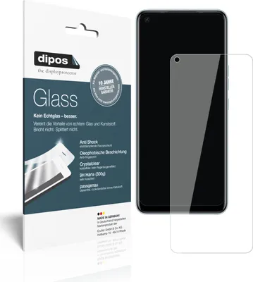 Produktbild von 2x Schutzfolie für Tecno Camon 16 - Anti-Shock 9H Folie dipos Glass Kunststoffglas