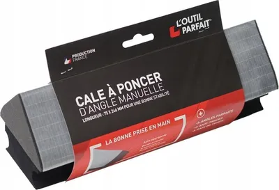 Produktbild von L'OUTIL PARFAIT Eckenschleifer mit Kletthaftung Handschleifer 75x246mm Profi Schleifklotz für Trockenbau & Innenecken