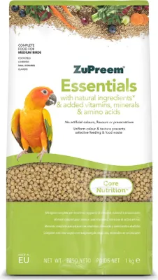 Image de ZuPreem Essentials Aliment naturel pour oiseaux de taille moyenne – Aliment complet – 1 kg