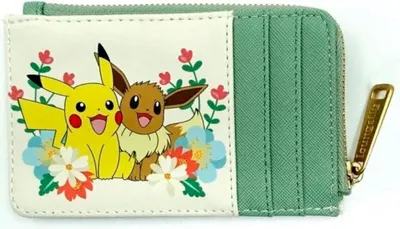 Image de Loungefly Pikachu & Eevee Kwiatowy Portfel na Karty - Akcesorium Premium