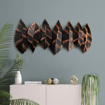 Obrázek produktu pro Wallity, Hornbeam 2, Dekorativní kovový doplněk na zeď, 100 % KOV, Vícebarevná, 52 x 114 cm