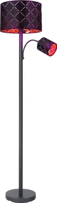 Produktbild von RGB LED Stehleuchte, Flexo Leselampe, schwarz gold, H 162 cm