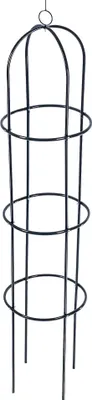 Obrázek produktu pro Zahradní obelisk - opora pro popínavé rostliny - pro popínavé rostliny - 40 x 40 x 190 cm - šedá