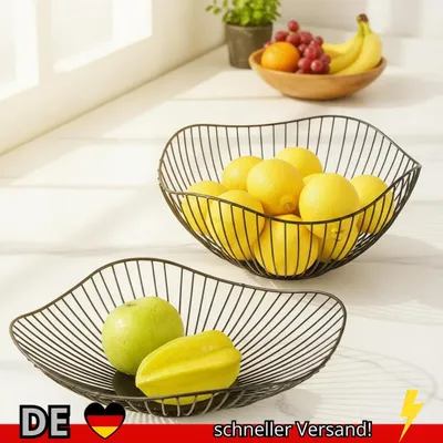 Produktbild von Obstkorb aus Metall S Obstbecken Mehrere Größen Eisen Snack Brot Gemüse