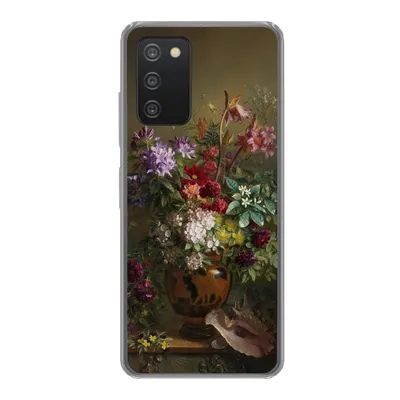 Produktbild von MuchoWow® Handyhülle Schutzhülle Hülle für Samsung galaxy a73 Stilleben mit Blumen in einer griechischen Vase - Alte Meister - Kunst Silikon Softcase Handy Hülle - Handyhülle