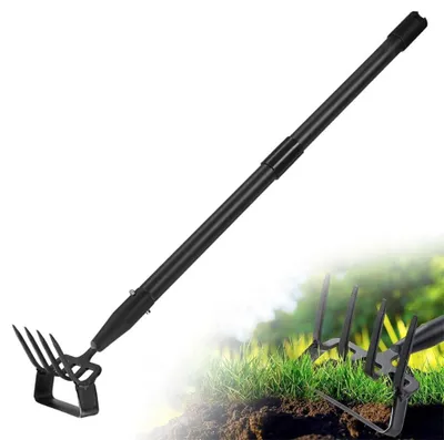 Productafbeelding van Omgoods - Tuinhekel Zwart - Set van 6 Stuks