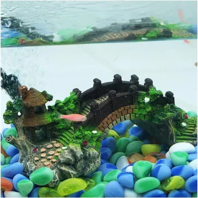 Produktbild von Ornament Harzbrücke für Aquariendekoration - Landschaftsdekoration Harsholte