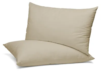 Immagine prodotto di Set da 2 federe, realizzate in cotone, tessuto jersey di alta qualità, 160g/m², color beige, dimensioni 40x80 cm