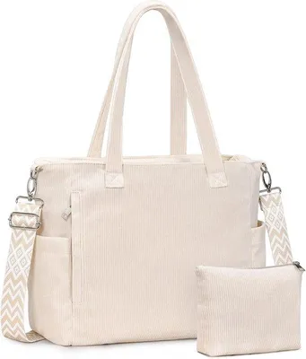 Produktbild von Damenhandtasche mit verstellbarem Schulterriemen – Große Handtasche für Einkäufe, Reisen und den täglichen Gebrauch, 40,5 x 32 x 14,5 cm