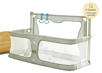 Immagine prodotto di Sponda per lettino, rete traspirante, barriera di sicurezza portatile, verde chiaro