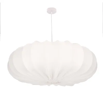 Zdjęcie produktu dla Lampa wisząca z abażurem CAFEE kremowa 1xE27x40W tkanina wym:120x66x66cm IP20 Candellux