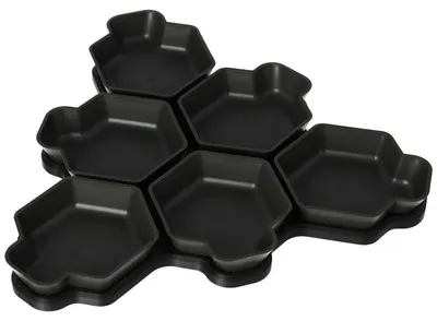 Produktbild von Drehteller mit Tokenschalen für Brettspiele, Schwarz