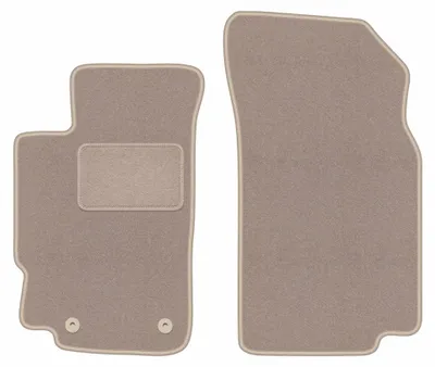 Image de Tapis avant en moquette pour Peugeot 406 1995-2004 (coupé) – 2 pièces, beiges, sur mesure – Wielganizator LUX