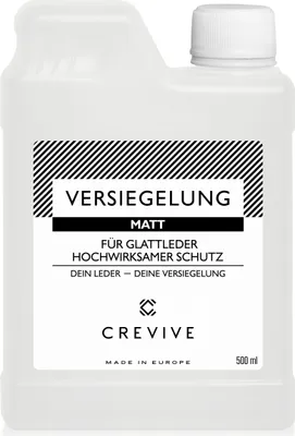 Produktbild von CREVIVE Leder Versiegelung 500 ml Matt - Zum Schutz vor Verschmutzungen, wasserabweisend und zur Fixierung von Lederfarbe